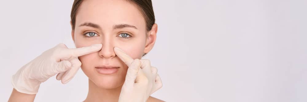  Non-surgical nose jobs are a less invasive and temporary method of improving the shape of your nose.