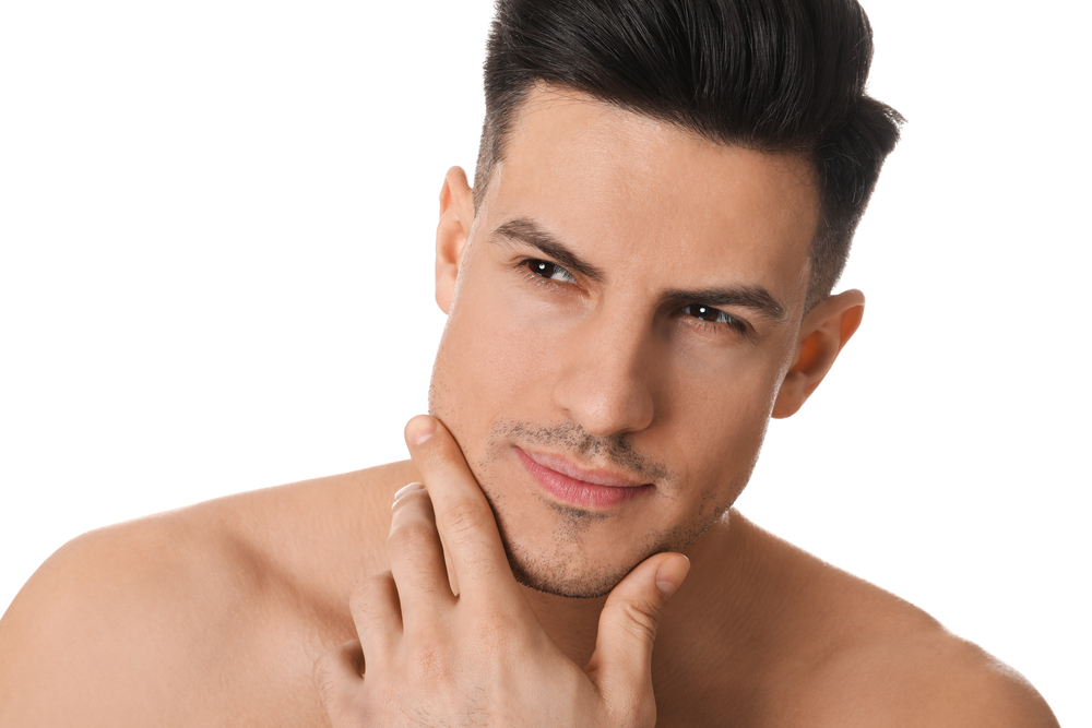 Nasolabial fold excision for men is often performed under local anesthesia. 